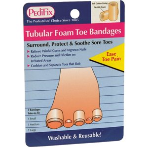 Tubular-Foam Toe Bandages